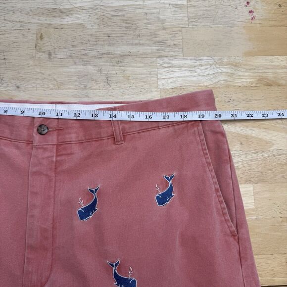 Murray's Toggery Chino Shorts Whale Nantucket Red Vintage Preppy Nautical 40 EUC - Picture 11 of 13